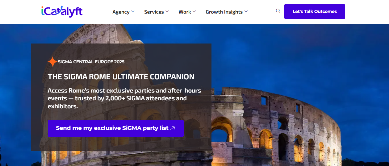 Sigma Rome Hall FROM NO BOOTH TO FULL VISIBILITY - iCatalyft